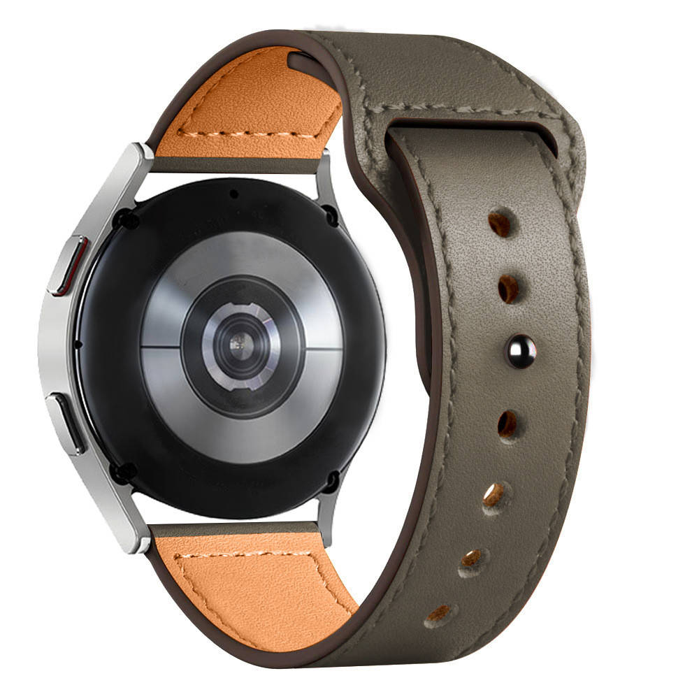 

Galaxy watch active 2 ремешки для самсунг актив samsung watch 41mm кожаный на кнопке хаки