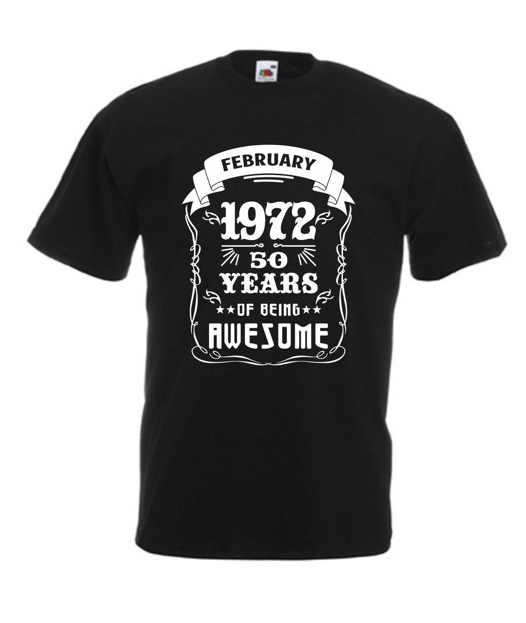

Футболка на юбилей на день рождения 50 years of being awesome c годом рождения