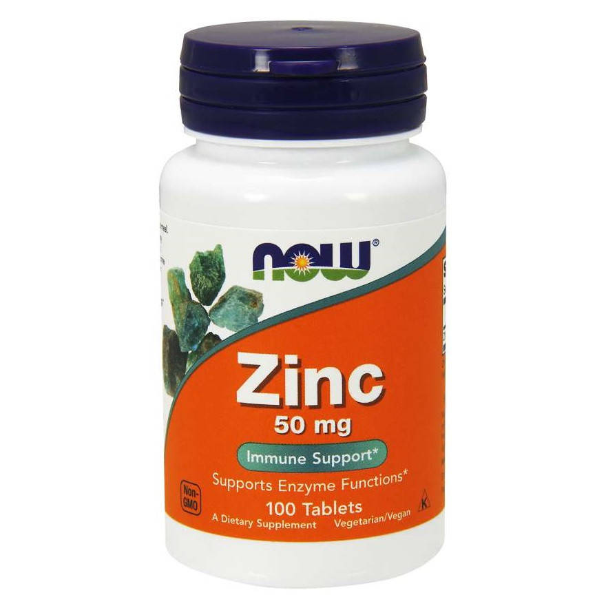 

Цинк Zinc Now Foods 50 мг 100 таблеток