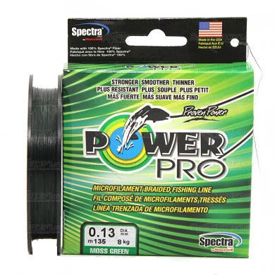 

Шнур Power Pro 135m зеленый 0.06mm (6.5lbs) 3kg, Зелёный