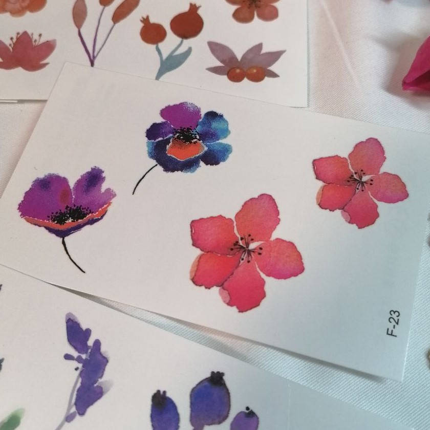 

Временная татуировка Фиалки