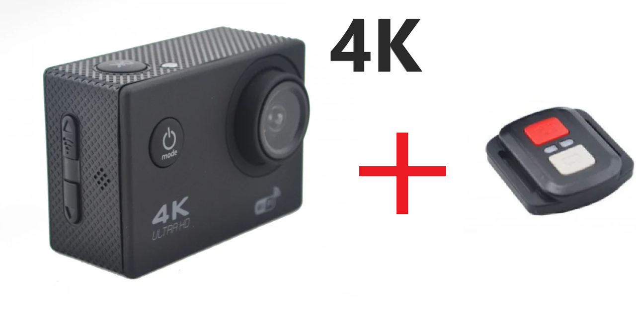 

Екшн-камера 4k sports ultra hd wi-fi 16 mpx, Чорний, Черный