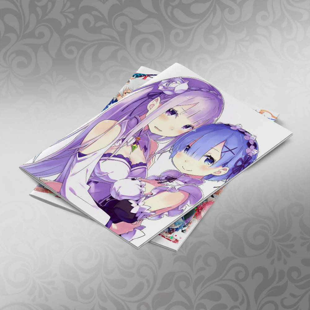 

Тетрадь 48 л. на скобе клетка Re Zero 005