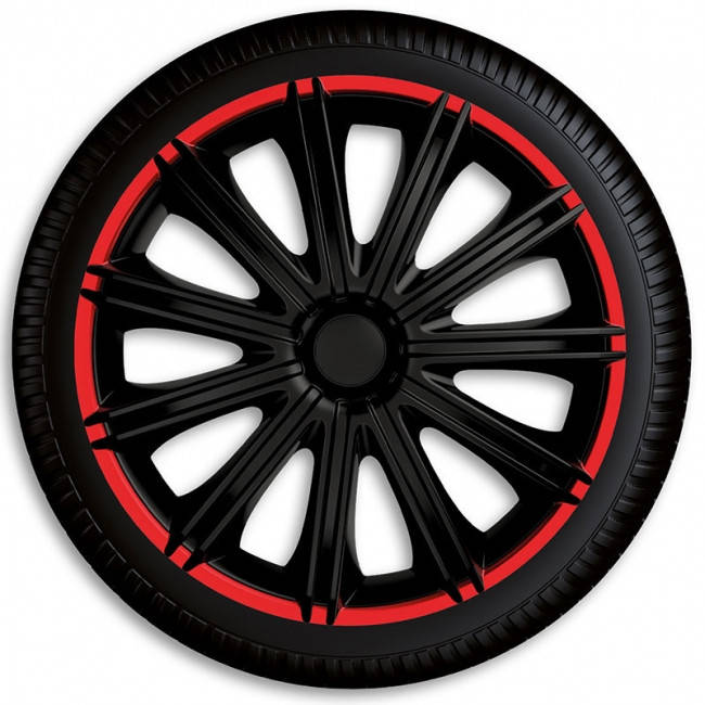 

Колпаки Argo R15 NERO R (красн. ободок), (ARGO)