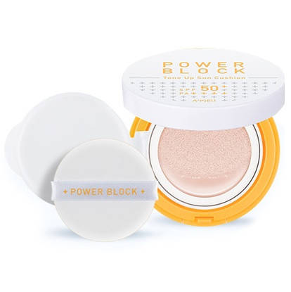 

Солнцезащитная основа кушон a’pieu power block tone up sun cushion spf50+/pa++++