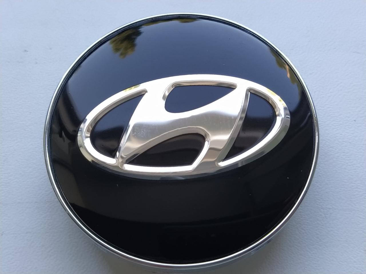 

Колпачки заглушки в литые диски Hyundai 60/56/10 мм. Черные/Хром