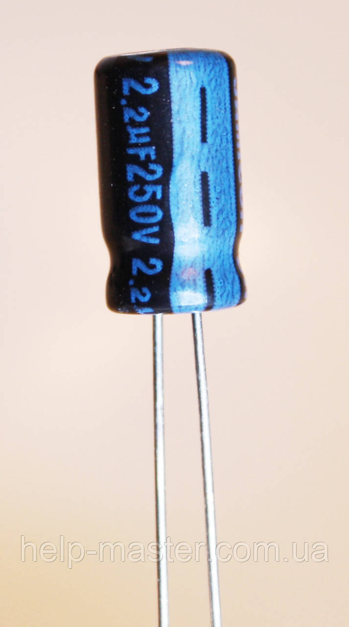 Конденсатор електролітичний 2,2мкф-250v (105 °), фото 1