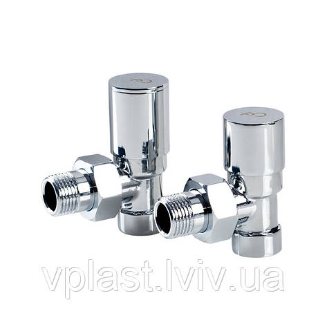 Комплект кранів хромованих 1/2" Perfexim (американка), фото 1