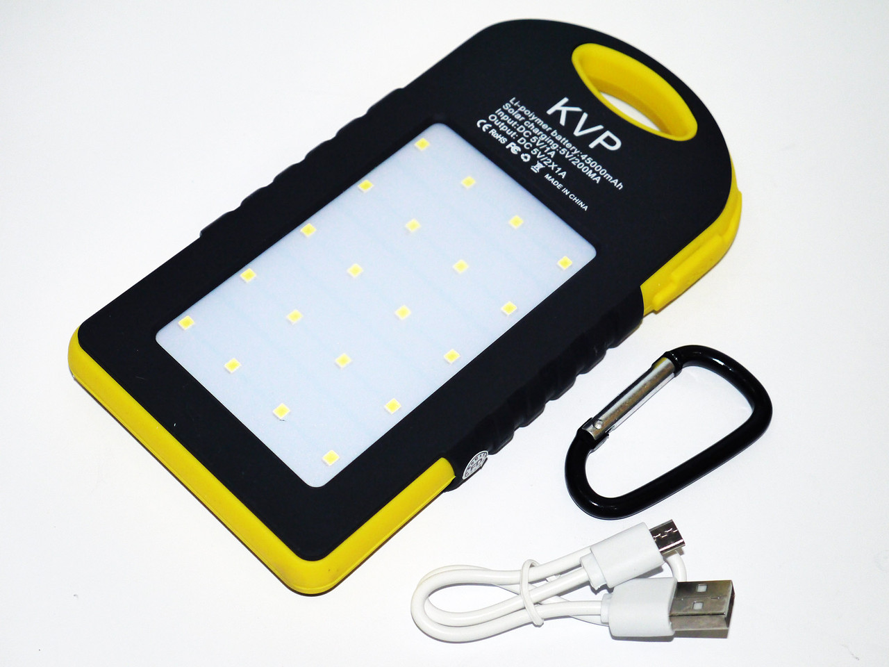 Solar 45000 mAh + LED ліхтарик Power Bank Сонячне зарядний пристрій
