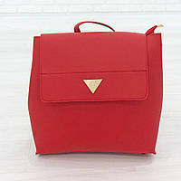 Рюкзак зі штучної шкіри червоний (До-308-2)