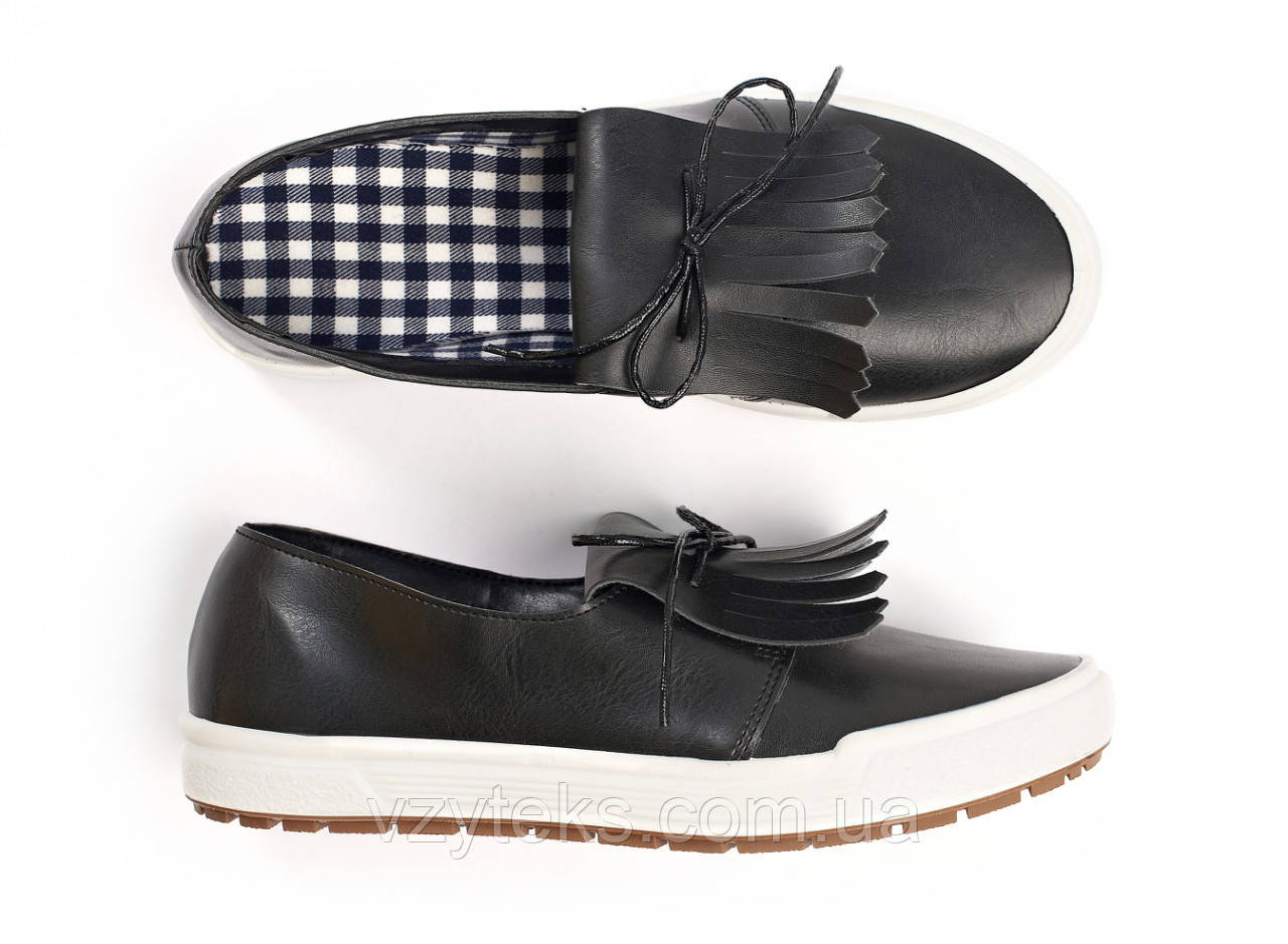 Мокасини жіночі з бахромою Літма, фото 1