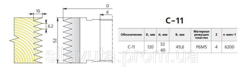 Фреза для сращивания древесины по длине С-11-50 - фото 1 - id-p511736805