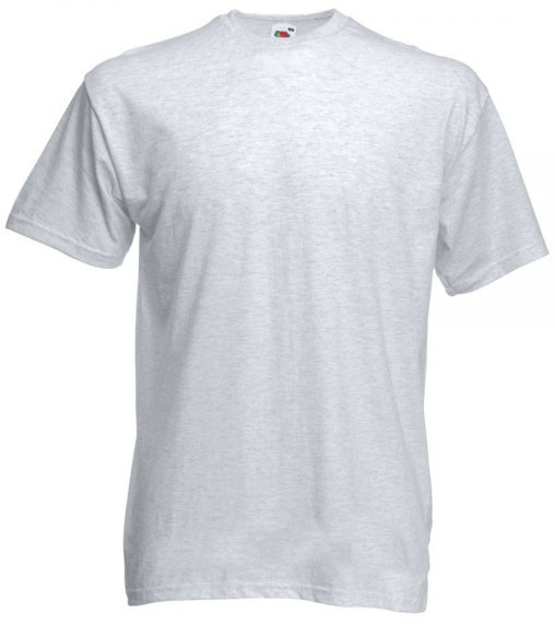 Футболка унісекс "Valueweight T" для термотрансферного і прямого друку, попелястий колір, фото 1