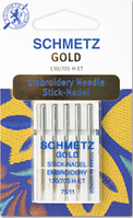 Иглы Schmetz №75 EMBROIDERY GOLD