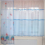 Комплект тюль Русалки до підвіконня, фото 4