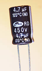 4,7мкф-450v (105°C) <RD> 10*16  SAMWHA