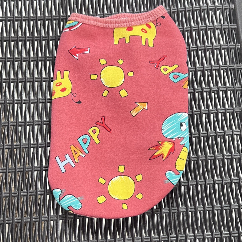 Пуловер на флисе для котов малых, средних и крупных пород Pet Style "Happy" Розовый S, фото 1