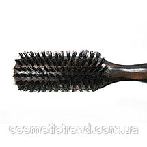 Щітка для волосся масажна вузька дерев'яна з комбінованою щетиною Salon Professional 1778 FM, фото 3