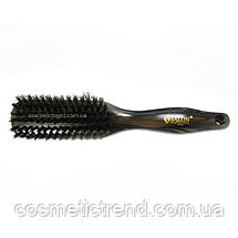Щітка для волосся масажна вузька дерев'яна з комбінованою щетиною Salon Professional 1778 FM, фото 2