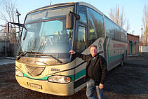 Изготовление и замена лобового стекла на автобусе Volvo B 12 Irizar в Никополе (Украина) 23