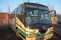 Изготовление и замена лобового стекла на автобусе Volvo B 12 Irizar в Никополе (Украина) 19