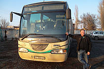 Изготовление и замена лобового стекла на автобусе Volvo B 12 Irizar в Никополе (Украина) 24