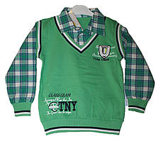 Сорочка клітинка з жилетом(від 5 до 8 років)