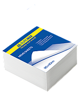 Блок білого паперу для нотаток JOBMAX 90х90х30мм. склеєний BM.2208