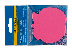 Блок для нотаток Яблуко, 50 арк., асорті, неонВМ.2360-99