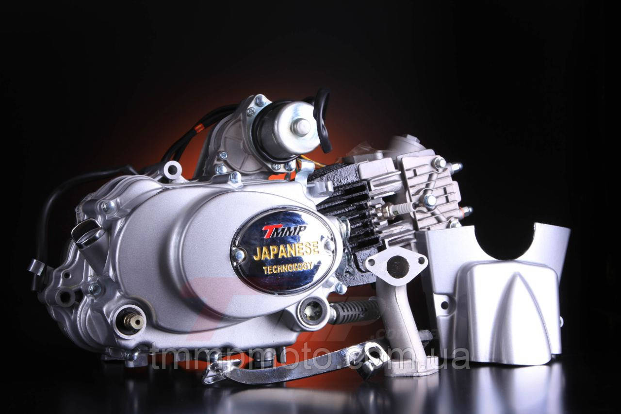 Двигун Альфа Дельта 125 см3 ТММР механіка, заводський двигун, механічне зчеплення