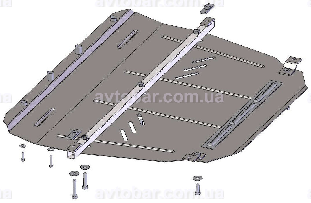 Защита двигателя Toyota Avensis T27 (с 2009---) Кольчуга - фото 3 - id-p361054214