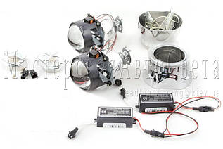 Бі-ксенонові лінзи Infolight Super G5 2,5" (<unk> 64 мм) H1, маски з "ангельськими очками" CCFL