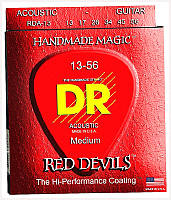 Износостойкие струны для гитары DR Red Devils 13/56 красные 265AE6686