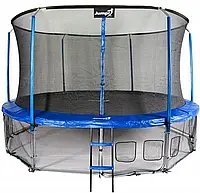 Jumpi Батут Садова 435Cm 14Ft Maxy Комфорт Синяя с Wewnętrzną С сеткой (наЗамовлення)