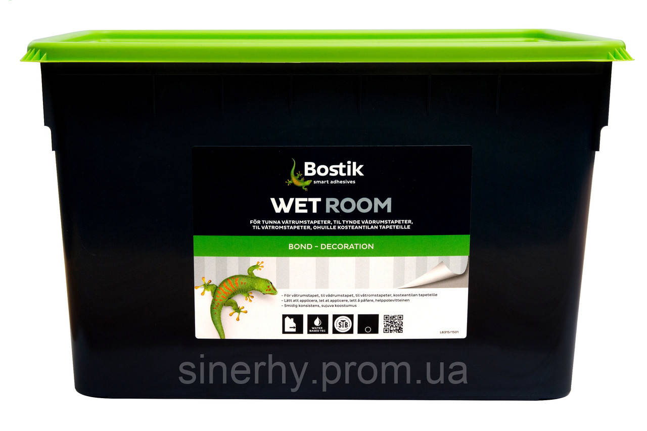 Клей готовий для шпалер Bostik Wet Room 15л (78)