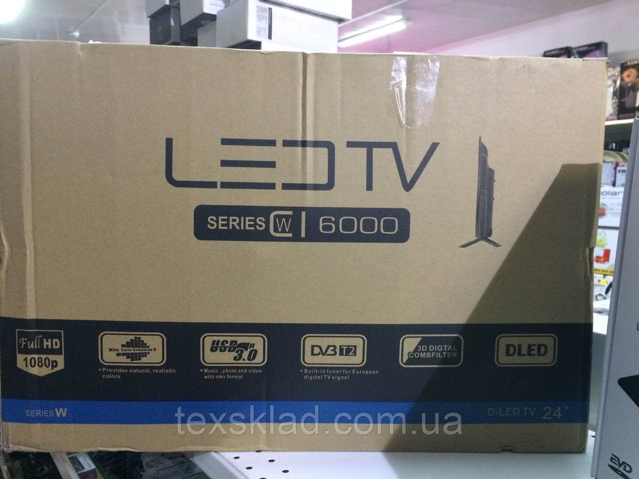 Телевизор LED TV 24" (Full HD, DVB T2, USB 3.0) - фото 4 - id-p512188981