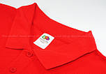 Чоловіча футболка поло червона щільна Premium polo Fruit of the Loom,XL, фото 3