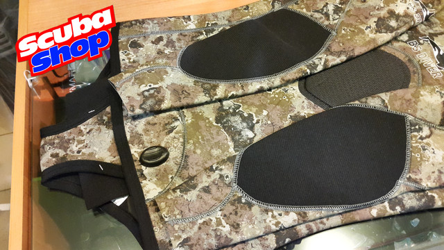 Гідрокостюм для підводного полювання BS Diver CAMOLEX Sandreef 5 мм, зелений фотокамуфляж Гідрокостюм для підводного полювання BS Diver CAMOLEX Sandreef 5 мм, зелений фотокамуфляж