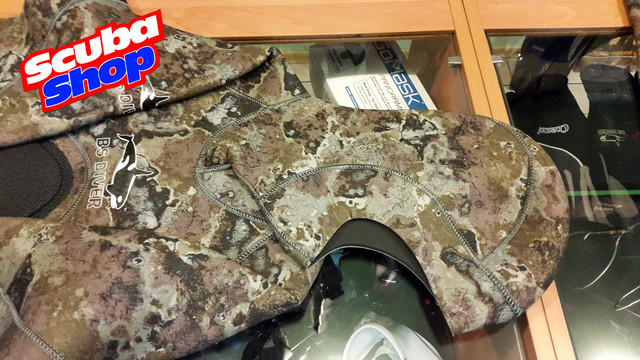 Гідрокостюм для підводного полювання BS Diver CAMOLEX Sandreef 5 мм, зелений фотокамуфляж Гідрокостюм для підводного полювання BS Diver CAMOLEX Sandreef 5 мм, зелений фотокамуфляж