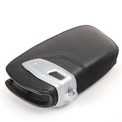 Оригінальний шкіряний футляр для ключа BMW Key Holder Fob Leather Case Cover Black (82292219911)