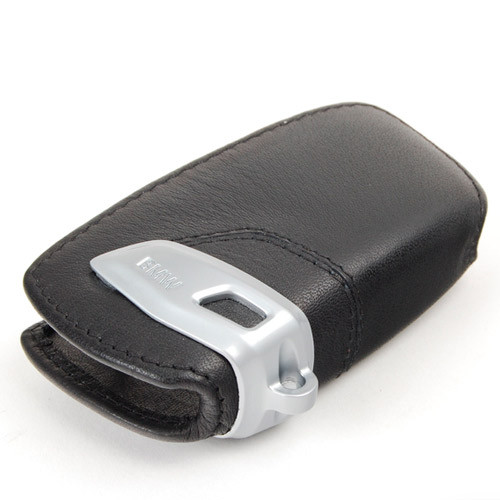 Оригинальный кожаный чехол для ключа BMW Key Holder Fob Leather Case Cover Black (82292219911) - фото 1 - id-p512290532