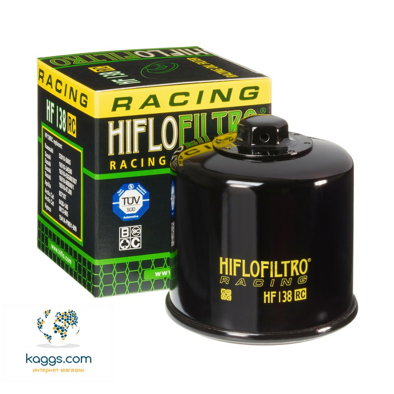 Оливний фільтр Hiflo HF138RC для Aprilia, Arctic Cat, Bimota, Cagiva, Kawasaki, Kymco, Sachs, Suzuki.