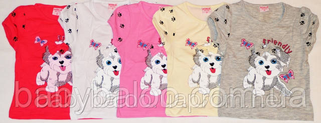 Детская футболка Собачка с бантиком (от 1 до 4 лет) - фото 2 - id-p21384980