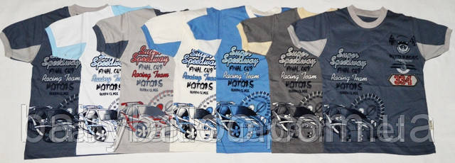 Футболка з бавовни для хлопчика "Speedway" (зростання від 104 до 128 см), фото 3