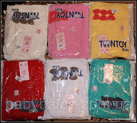 Батник"3 банта+горошки" 4р(5-8), фото 3