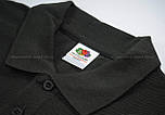 Чоловіча футболка поло сіра (світлий графіт) щільна Premium polo Fruit of the Loom,2XL, фото 2