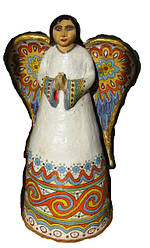 Ангел-драхач "Молітва за Україну". Статуя. (керамика). 45 см