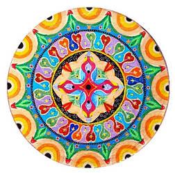 Декоративна тарілка "Щастя 37" діаметром 37-42 см настільно-настінна декоративна