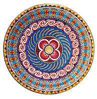 Декоративная тарелка диаметром 42 см "Вічна Україна. Трипільский орнамент" трипольской глины станет изысканным