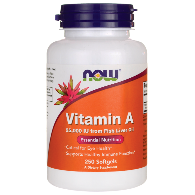 Вітамін А / Vitamin A, 25 000 МЕ, 250 гелевих капсул